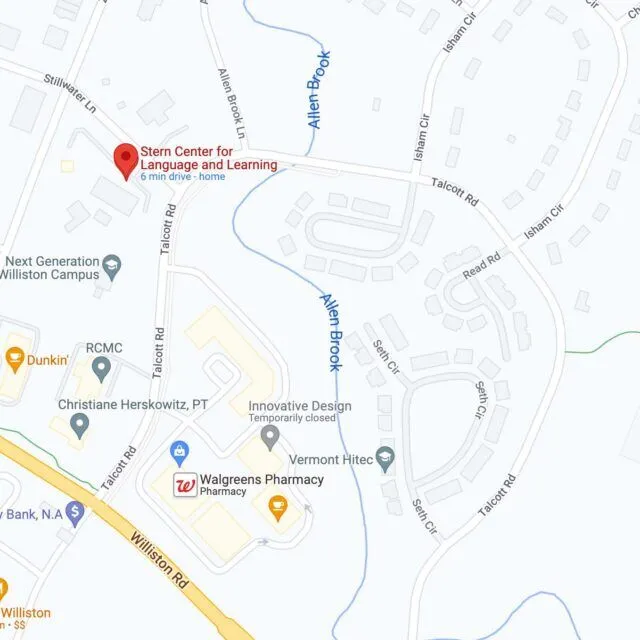 Map of Stern Stern Center for Language and Learning