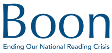 Boon Philanthropy Logo: Ending Our National Reading Crisis