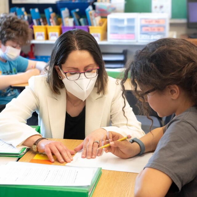 Orton-Gillingham teacher-works with young girl student